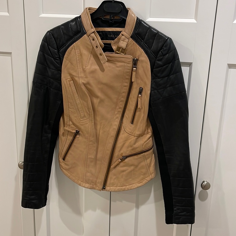 Zara Basic Leather Jacket - image 1
